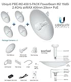 Ubiquiti PBE-M2-400 5-PACK PowerBeam M2 18dBi 2.4GHz airMAX 400mm 20km+ PoE