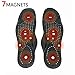 Daiwa Felicity Magnetic Insoles for Men & Women - Orthopedic Acupressure Insoles for Foot Health - Reflexology Massaging Shoe Inserts - Men's 8.5-10 - Relief for Peripheral Neuropathy & Arch Support