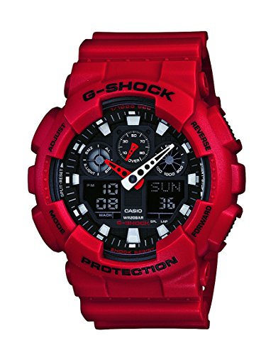 G-Shock Ga-100 Watch Red 0