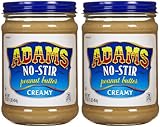 Adams Natural Creamy No Stir Peanut Butter-16 oz, 2 pk