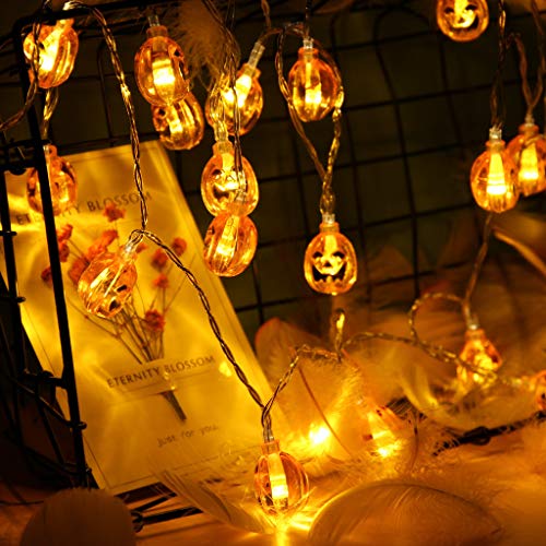 Akabsh Halloween Pumpkin Lights Halloween Decoration Lights 20/40LED 2.5M/5M/10M String Decorative Lamp
