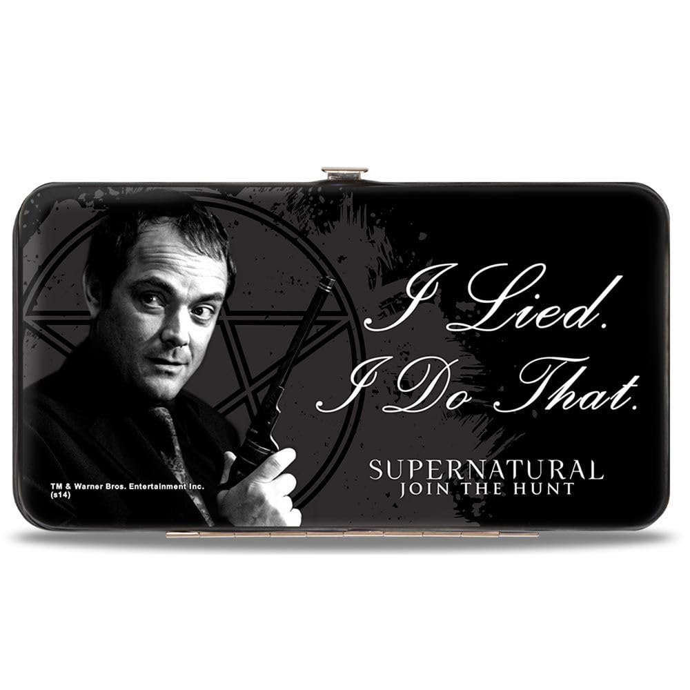 Buckle-Down Women's Hinge Wallet - Supernatural, White — image 1