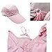 3CERA Outdoor 360 UV Protection Sun Block hat Folding Visor Fishing Nylon Cap Hiking (Pink)