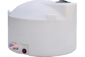 RomoTech 82124749 Polyethylene Vertical Reservoir Water Tank, 550 Gallon, Made in The USA, Poly Tank for Water and Non-Flammable Liquids, Rust and Corrosion Proof