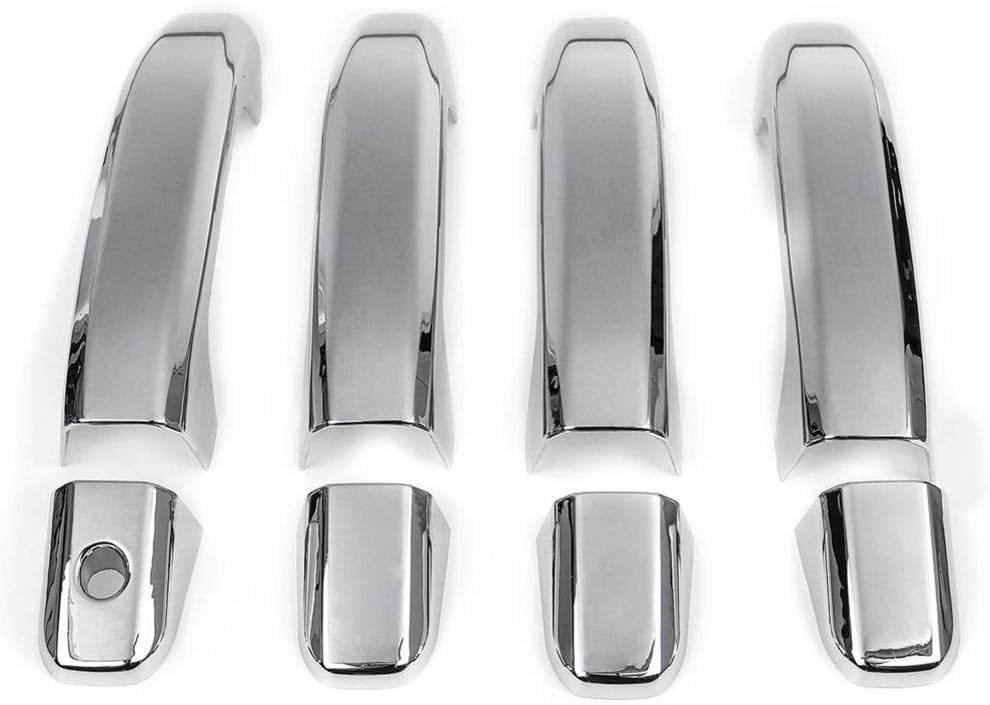 OPIZKLJ Poignée de Porte extérieure de Voiture en Chrome ABS Couvre