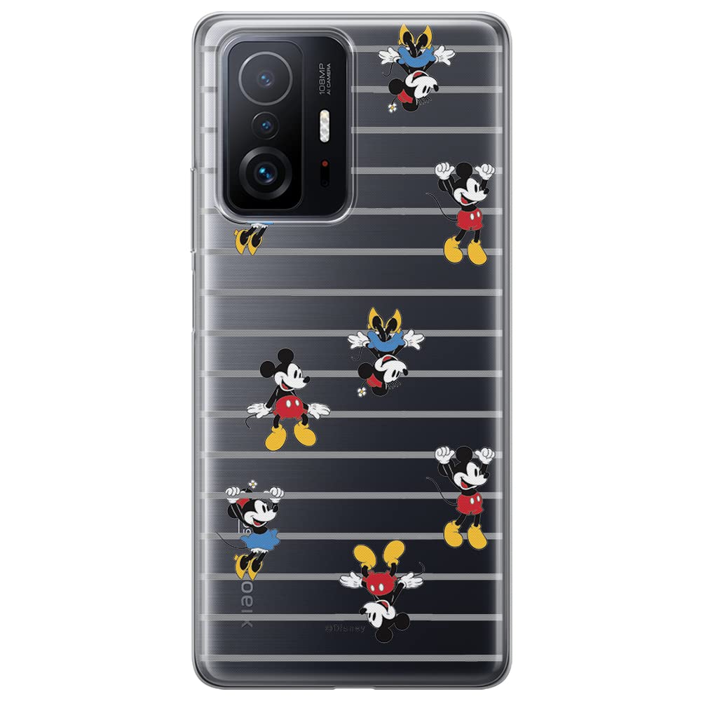 ERT GROUP mobile phone case for Xiaomi 11T 5G / 11T PRO 5G original and officially Licensed Disney pattern Mickey & Minnie 007 optimally adapted to the shape of the mobile phone, partially transparent
