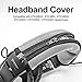 LTYIVABHTTW Replacement Headband Cover Compatible ATH M50X M50 M40X M40 M30X M20X Headphones (Silver)