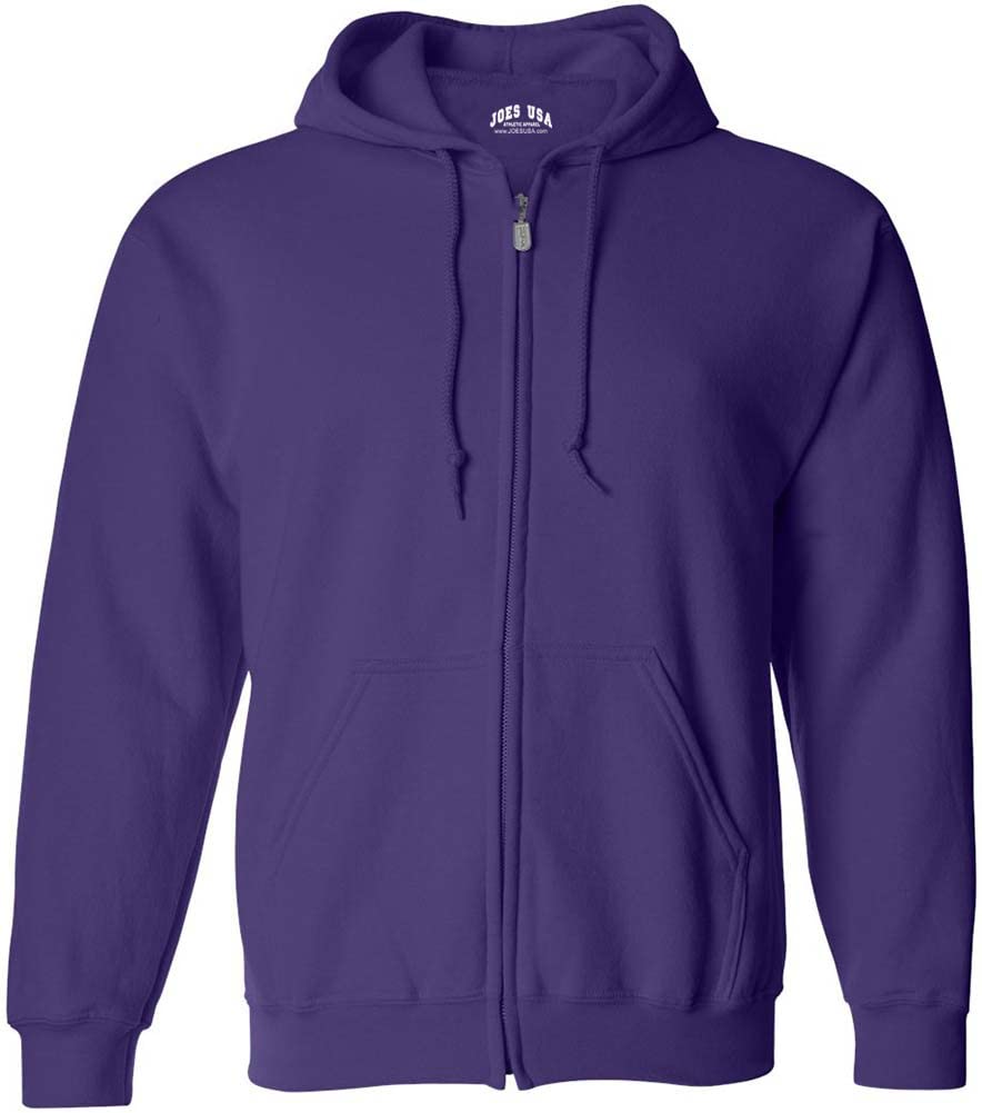 Joe's USA Men's Full Zipper Hoodies - Hooded