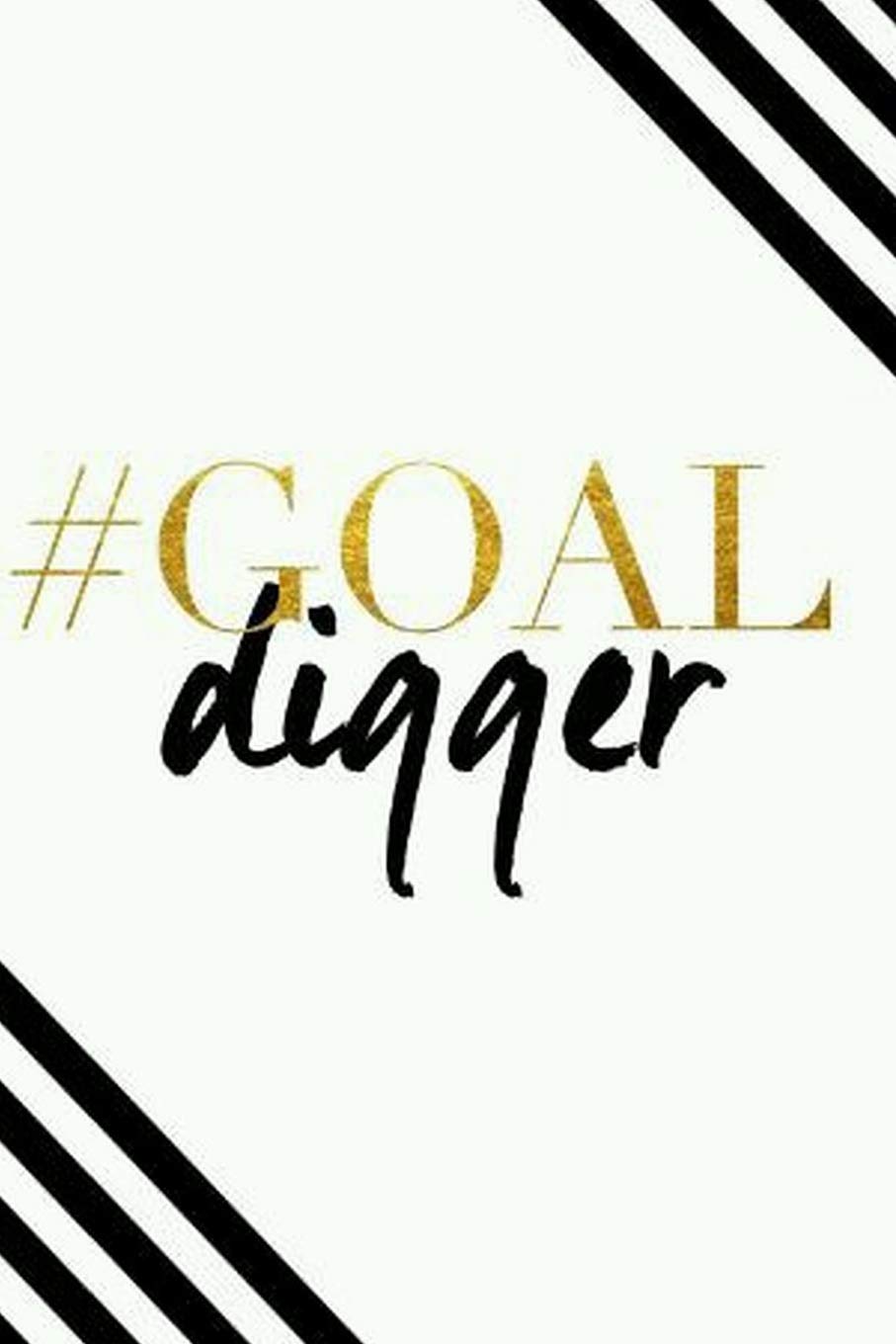 Goal Digger 120 Page Blank Lined Journal Writing Notebook - 