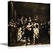 Nachtwacht (or The Night Watch) by Rembrandt Famous Fine Art Reproduction World Famous Painting Replica on ped Print Wood Framed - Canvas Art Wall Art - 24