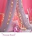 Trcoveric Princess Bed Canopies Premium Yarn Mosquito Net for Kids Baby Children's Room, Play Tent Bedding House Decor Reading Corner Gray