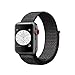 Esay Watch Sport Loop Band, Adjustable Closure Wrist Strap Lightweight Breathable Nylon Replacement Band for Apple Watch Nike+, Series 3/2/1, Sport, Edition (38MM, Black - Pinkish Weave Color)
