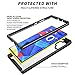 Thonzer Rugged Designed for Samsung Galaxy Note 10 Plus Case/Galaxy Note 10 Plus 5G Case with Invisible Screen Protector, Crystal Clear Full Body Shockproof Slim Fit Cover (Black+Clear)