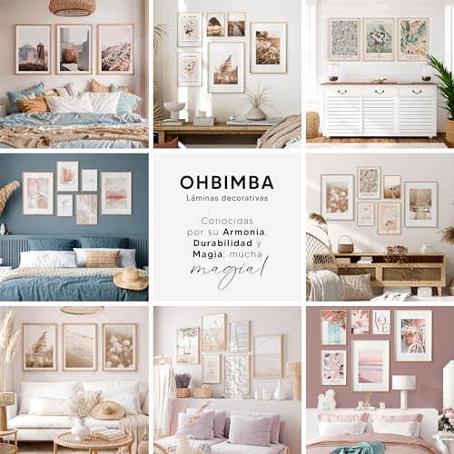 OHBIMBA® Set of 3 Modern Living Room Decorative Wall Posters – Decorative Pictures Wall Decoration – Decorative Canvas (30 x 40 cm – Without Frame)