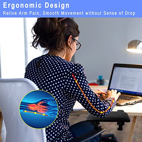 Ergonomic Desk Extender, Eulps Computer Arm Rest for Desk, Foldable Arm