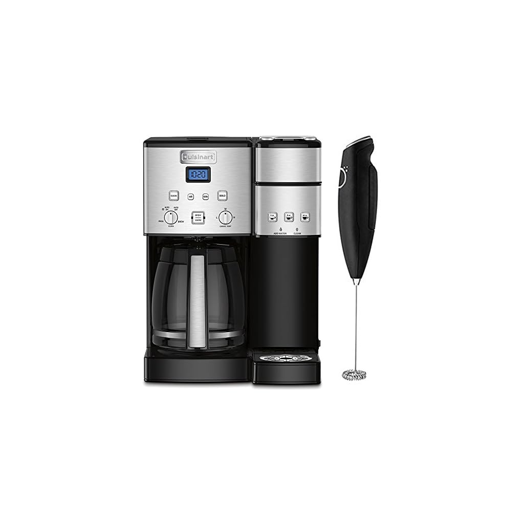 Cuisinart 12Cup Coffee Maker and SingleServe Brewer Stainless Steel