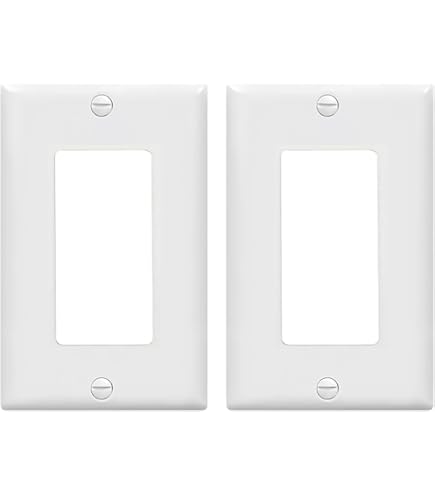 Placa De Pared Termoplástica Irrompible Para Interruptor O Enchufe Decorativo De 1 Grupo