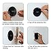 PartLove LCL18070301 6 Pack Reusable and Washable Phone Holder, Nano Rubber Pads, Fixate Pad Sticky to Toilet Wall Glass Mirrors, Dashboard, Kitchen, Cabinet Office, Black