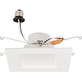 Amazon Com Westgate 15 Watt 6 Inch Recessed Lighting Kit With Baffle Trim Square Shaped Led Retrofit Downlight Premium Dimmable Light Fixture Best Ceiling Lights Etl Listed 3000k Soft