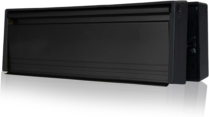 Xfort MailPlate 10" Matt Black Letterplate UAP 20-40mm Door Thickness