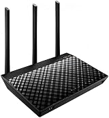 ASUS RT-AC66U B1 WiFi Router 1750Mbps Dual Band 802.11ac 3x3 MIMO 3000 sq ft view 1