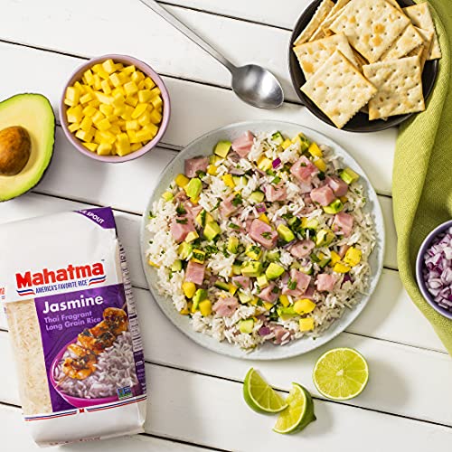 Mahatma Authentic Aromatic Thai Jasmine White Rice, Gluten Free, Non