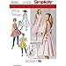 Simplicity 8085 1950's Vintage Fashion Women's Wrap Dress Sewing Patterns, Sizes 14-22