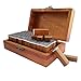 Wooden Rubber Stamp Box - Vintage Style -Diary Stamps 70 Pcs Number Stamp Letter and Number Stamp Set