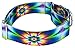 Country Brook Petz - HossFit Jr Wide Martingale Dog Collar - Groovy Collection Featuring Far Out Designs (Tie Dye Flowers, Medium)