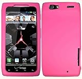 Hot Pink Silicone Jelly Skin Case Cover for Motorola Droid Razr XT912