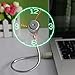 Smallest Lightest USB Led Fan with Clock Convenience Quiet Mini Portable Fan Cool Gift in Office Room Camping LiBangTai