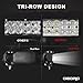oEdRo LED Light Bar 12 Inch 180W Tri-Row Work Lights Spot Flood Combo Beam Driving Fog Lamp with w/Wiring Harness, Fit for Off Road Truck Car Jeep Boat SUV ATV UTV Pickup