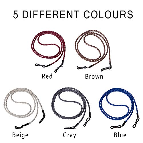 Leyaron 10 Pack Eyewear Retainer Sports Sunglass Holder Straps Eyeglasses String (5 Pack)
