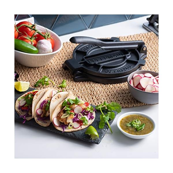 Gietijzeren Tortilla Press 8 Inch - Zware Tortillera Voor Flatbreads, Rotis En Empanadas