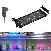 Xcellent Global 36 SMD LEDs Aquarium Light with Extendable Brackets, Fish Tank Light White and Blue LEDs, Size 11 to 19 inch