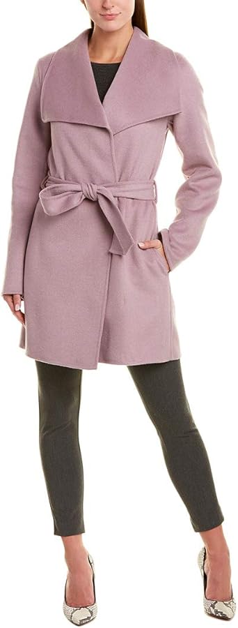 purple wrap coat