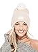 GUESS Women's Ribbed Pom Beanie