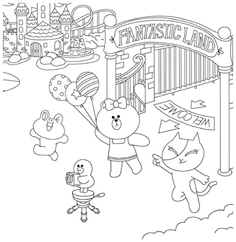 Let S Go Line Friends Coloring Book Book Life 9791185459691 Amazon Com Books