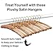 FLORIDA BRANDS Padded Clothing Fabric Hangers for Women - Earth Tone, Set of 12 Premium Coat Hangers for Closet, Bride Hanger for Wedding Dress, Sweater