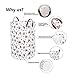 DOKEHOM 22-Inches Freestanding Laundry Basket with Lid, Collapsible Extra Large Drawstring Clothes Hamper Storage with Handle (Roses, XL)
