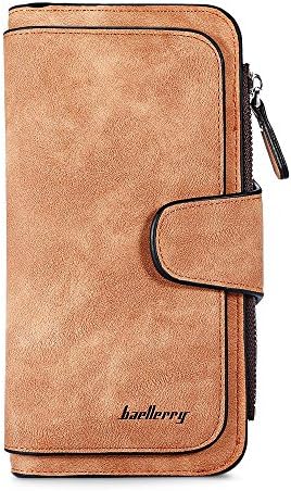 Women Long Wallet PU Leather Clutch Card Holder Large Capacity Purse
