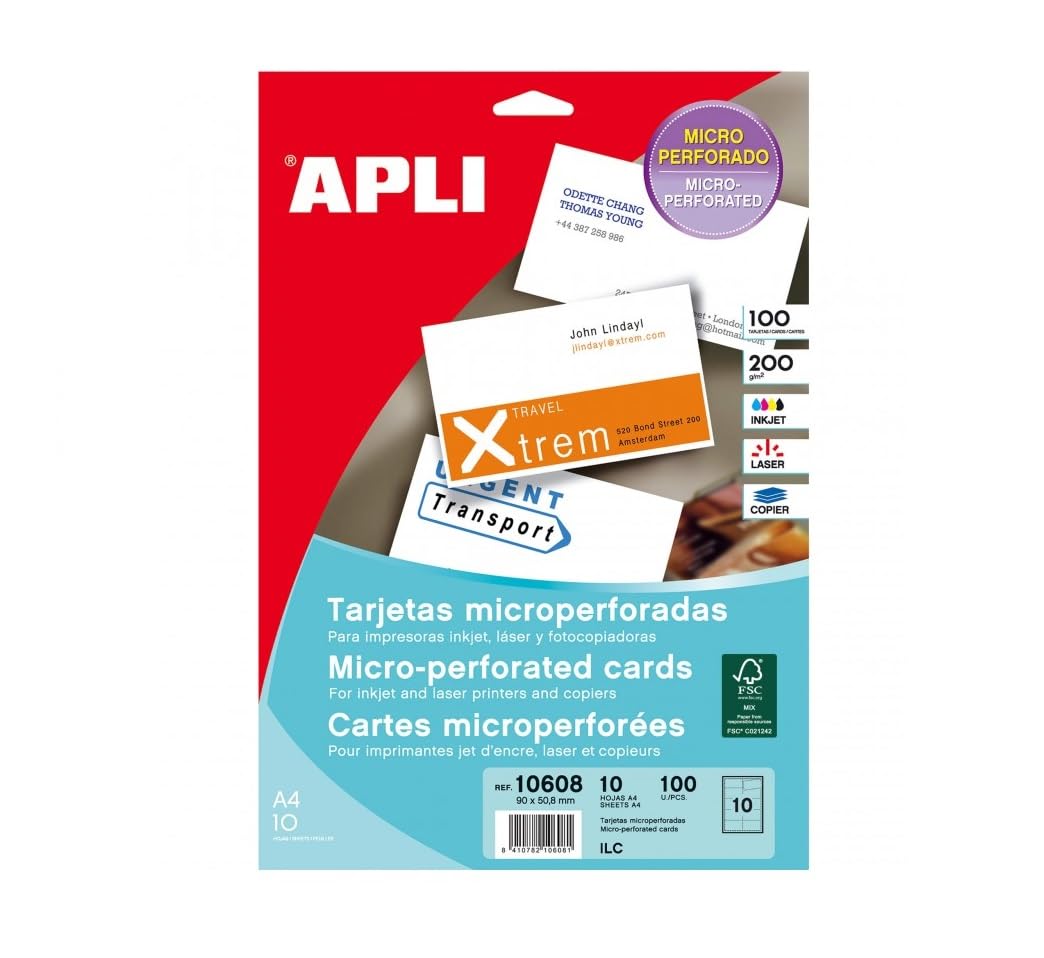 APLI 10608 Micro-Perforated Business Cards