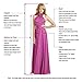 Women's A Line Simple Slit Chiffon Evening Dresses Long Formal Bridesmaid Party Dress Teal Green US14