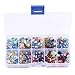 Crystal Beads Sets Mixed Glass Bead for Jewelry Making Loose Beads in Bulk with Box (Type 1)