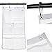 Olibay Hanging Mesh Pockets Shower Organizer with 6-Pocket, 4 Rings, Can Hold 340oz/1000ml Shampoo