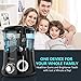 Dental Water Flosser Teeth Cleaner - Ovonni Electric Oral Irrigator with 7 Interchangeable Jet Tips and 10 Pressure Settings for Teeth, Braces, High Capacity 600ML Water Tank for Whole Family Black