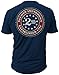 2nd Amendment Brand - Seal of 1791 - Vintage Mens T-Shirt American Flag Second 2A Made of USA Cotton (Large) Navy Blue