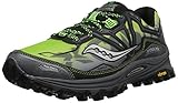 Saucony Men's Xodus 6.0 Running Shoe, Grey/Black/Slime,11.5 M US