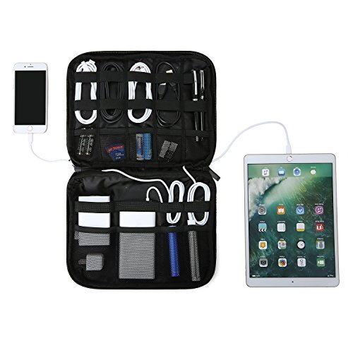 BAGSMART Travel Cable Organizer Cases Electronics Accessories Storage Bag for Hard Drives