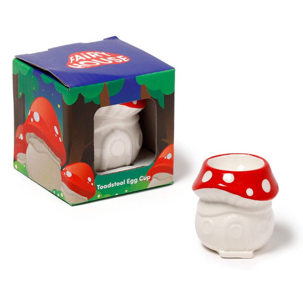 Puckator EGG20 Fairy Toadstool House Ceramic Egg Cup